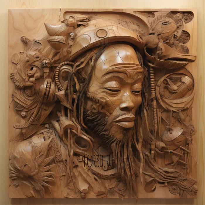 david choe 3 stl model for CNC